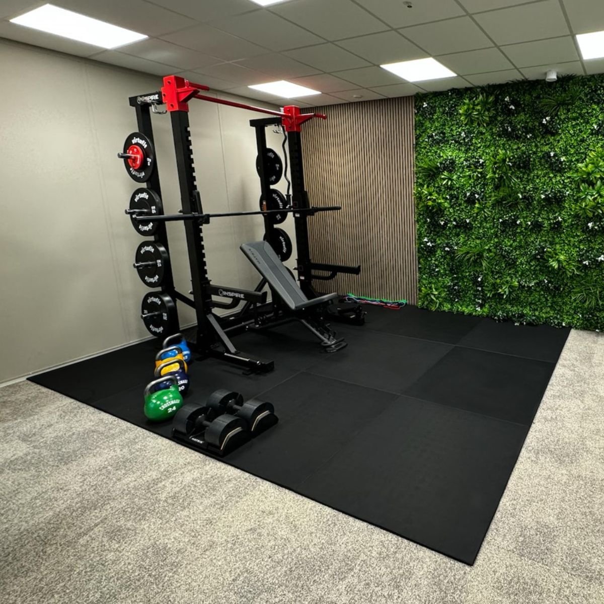 Premium EPDM rubber gym tile Ireland